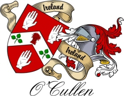 Clan/Sept Crest Wall Shield for the O'Cullen Clan