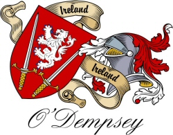 Clan/Sept Crest Wall Shield for the O'Dempsey Clan