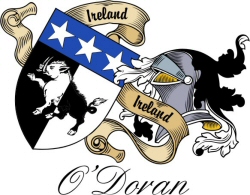 Clan/Sept Crest Wall Shield for the O'Doran Clan
