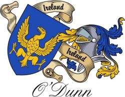 Clan/Sept Crest Wall Shield for the O'Dunn Clan