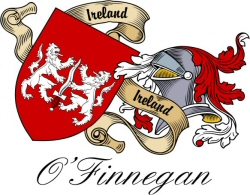 Clan/Sept Crest Wall Shield for the O'Finnegan Clan