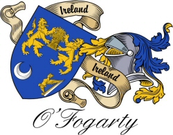 Clan/Sept Crest Wall Shield for the O'Fogarty Clan