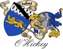Clan/Sept Crest Wall Shield for the O'Hickey Clan