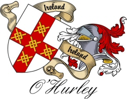 Clan/Sept Crest Wall Shield for the O'Hurley Clan