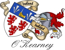 Clan/Sept Crest Wall Shield for the O'Kearney Clan