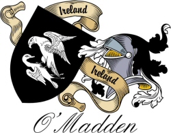 Clan/Sept Crest Wall Shield for the O'Madden Clan