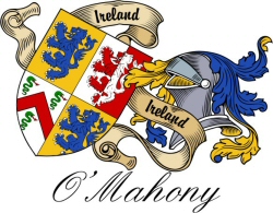 Clan/Sept Crest Wall Shield for the O'Mahony Clan