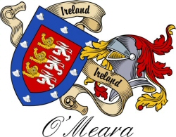 Clan/Sept Crest Wall Shield for the O'Meara Clan