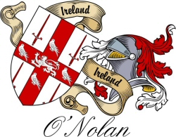 Clan/Sept Crest Wall Shield for the O'Nolan Clan