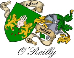 Clan/Sept Crest Wall Shield for the O'Reilly Clan