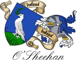 Clan/Sept Crest Wall Shield for the O'Sheehan Clan