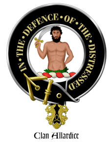 Clan Crest Wall Shield for the Allardice Scottish Clan