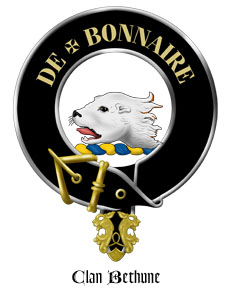 Clan Crest Wall Shield for the Bethune Scottish Clan