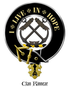 Clan Crest Wall Shield for the Kinnear Scottish Clan