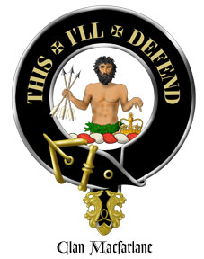 Clan Crest Wall Shield for the MacFarlane Scottish Clan
